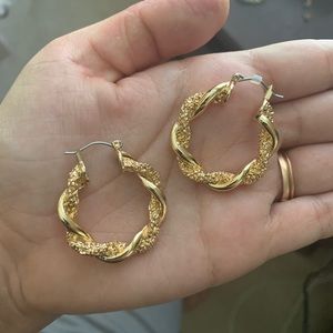 Hoop earrings simple cute